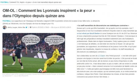 Article préparation mentale football : 20minutes.fr