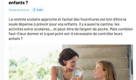 Parents d’adolescents ; Faut il donner de l’argent de poche ?