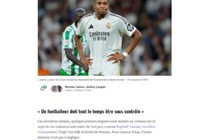 Article Kylian Mbappé durer dans le football préparation mentale Cindy Laplace se préparer mentalement